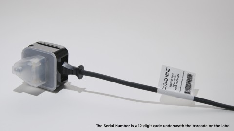 Image of a Serial Number on a Product Cable